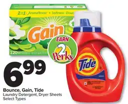 PharmaChoice Bounce, Gain, Tide Laundry Detergent, Dryer Sheets offer