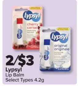 PharmaChoice Lypsyl Lip Balm offer