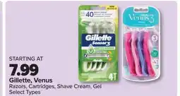 PharmaChoice Venus Razors, Cartridges, Shave Cream, Gel offer
