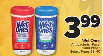 PharmaChoice Wet Ones Antibacterial, Face, Hand Wipes offer
