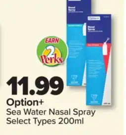 PharmaChoice Option+ Sea Water Nasal Spray offer