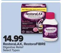 PharmaChoice RestoraLAX, RestoraFIBRE Digestive Relief offer