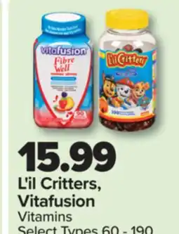 PharmaChoice L'il Critters, Vitafusion Vitamins offer
