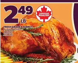 Loblaws FRESH GRADE A TURKEY offer