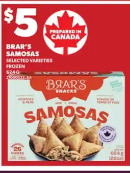 Loblaws BRAR'S SAMOSAS, 624 G offer