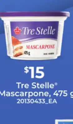 Loblaws TRE STELLE MASCARPONE, 475 G offer