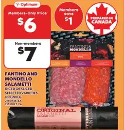Loblaws FANTINO AND MONDELLO SALAMETTI, 100-200 G offer