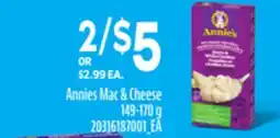 Loblaws ANNIES MAC & CHEESE 149-170 G offer