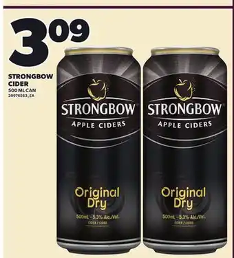 Loblaws STRONGBOW CIDER, 500 ML CAN offer