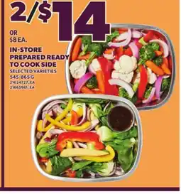 Loblaws IN-STORE PREPARED READY TO COOK SIDE, 545-865 G offer