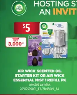 Loblaws AIR WICK SCENTED OIL STARTER KIT OR AIR WICK ESSENTIAL MIST 1 REFILL PK offer