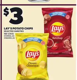 Loblaws LAY'S POTATO CHIPS, 165-235 G offer