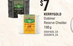 Loblaws KERRYGOLD DUBLINER RESERVE CHEDDAR, 198 G offer