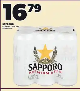 Loblaws SAPPORO, 6X500 ML offer