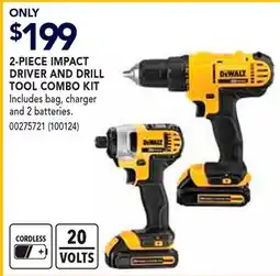 RONA DEWALT 2-PIECE IMPACT DRIVER AND DRILL TOOL COMBO KIT offer