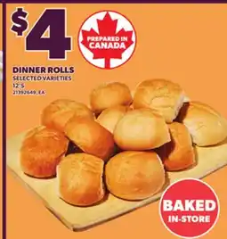 Loblaws DINNER ROLLS, 12's offer