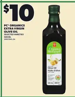 Loblaws PC ORGANICS EXTRA VIRGIN OLIVE OIL, 500 ML offer