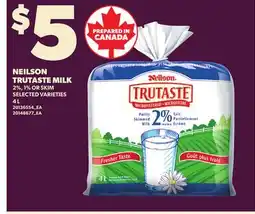 Loblaws NEILSON TRUTASTE MILK, 4 L offer