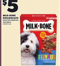 Loblaws MILK-BONE DOG BISCUITS, 750-900 G offer