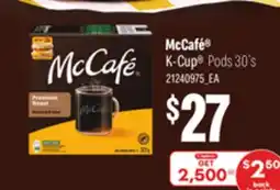Loblaws MCCAFÉ K-CUP PODS, 30'S offer