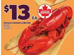 Loblaws WHOLE COOKED LOBSTER, 10-14 OZ offer