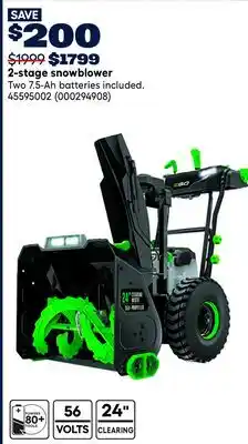 RONA 2-stage snowblower offer