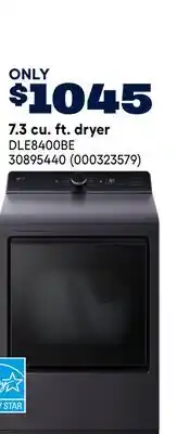 RONA LG 7.3 cu. ft. dryer offer