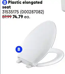 RONA Plastic elongated seat offer