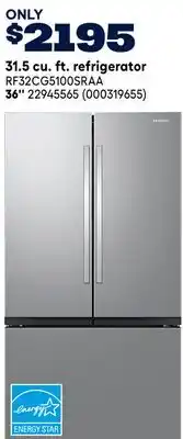 RONA 31.5 cu. ft. refrigerator offer