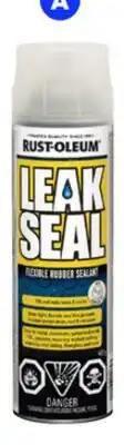 RONA 405-g, clear Leak Seal aerosol flexible rubber sealant offer