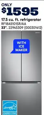 RONA SAMSUNG 33 17.5 cu. ft. refrigerator offer