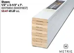 RONA METRIE baseboard and casing packages 1/2 x 2-1/2 x 7' offer