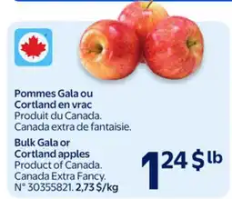 Walmart Bulk Gala or Cortland apples offer