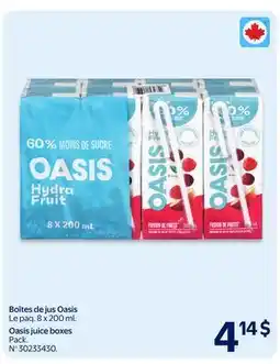 Walmart Oasis juice boxes offer