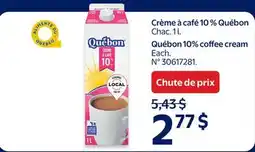 Walmart Quebon 10% coffee cream offer