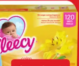 Walmart Fleecy dryer sheets 120s offer