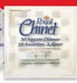 Walmart Royal Chinet Dinner Plates 40s, Square Plates 30s or oval platters 18s offer