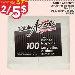 Rossy TABLE ACCENTS table Napkins offer