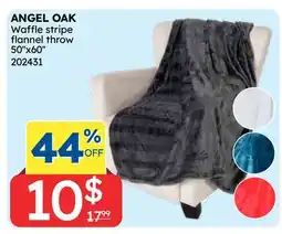 Rossy ANGEL OAK Waffle stripe flannel throw offer