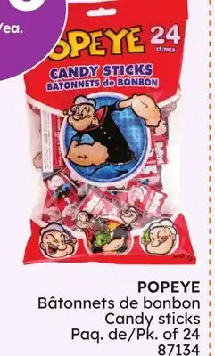 Rossy POPEYE Candy sticks offer