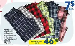 Rossy Men's & ladies' flannel PJ pants offer