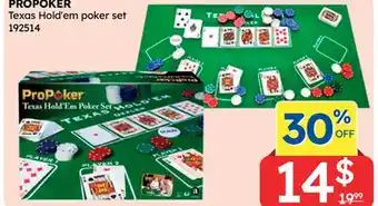 Rossy PROPOKER Texas Hold'em poker set offer