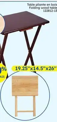 Rossy Folding wood table offer