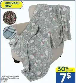 Rossy Printed flannel throw offer