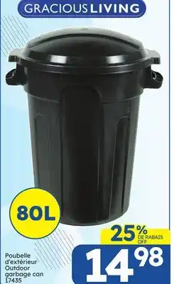 Rossy GRACIOUS LIVING Outdoor garbage can offer