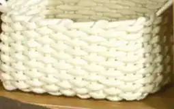 Canac Wall-Mounted Artificial Plant with a Rattan Basket offer
