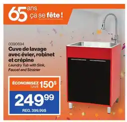 Patrick Morin Laundry Tub with Sink, Faucet and Strainer offer