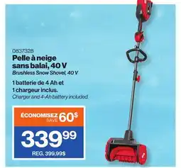 Patrick Morin Brushless Snow Shovel offer