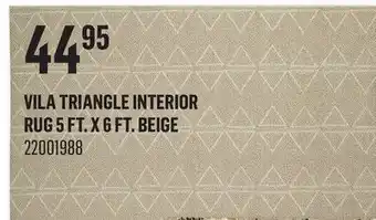 Canac Vila Triangle Interior Rug 5ft.x6ft. Beige offer