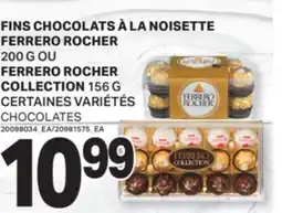 L'Intermarché FINS CHOCOLATS À LA NOISETTE 200 G OU COLLECTION 156 G | CHOCOLATES offer